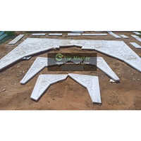 Marble Mehrab Carving - Color: White