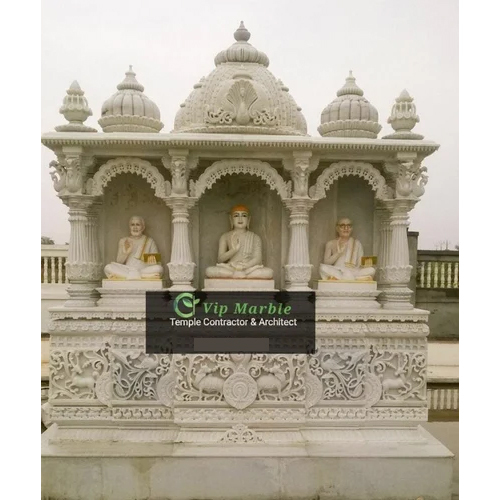 Outdoor Makrana Marble Temple - Fabric Type: Canvas