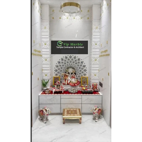 Marble Temple Design For Home - Color: White