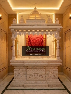 इनडोर मार्बल सफेद मंदिर