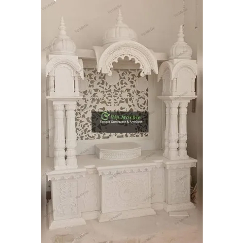 Indoor White Marble Temple 6 Feet - Application: Worship