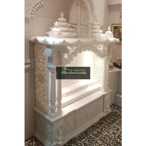 Polish White Marble Temple - Application: Worship