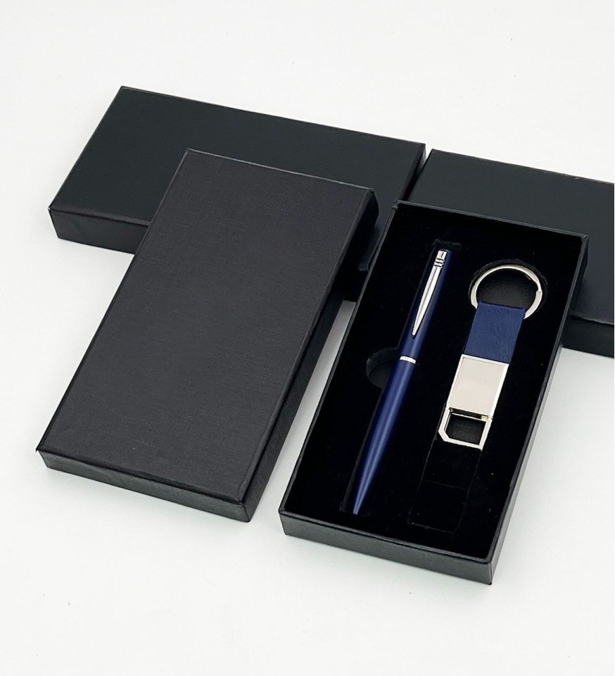 2 In 1 Corporate Gift Set - Steel Material | Standard Size, Rectangular Shape, Multicolor Design, Includes Bottle Opener And Keychain