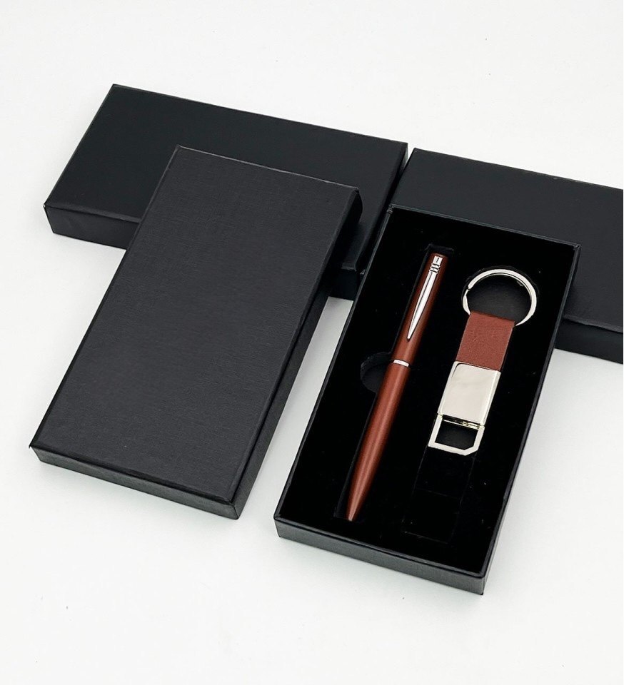 2 In 1 Corporate Gift Set - Steel Material | Standard Size, Rectangular Shape, Multicolor Design, Includes Bottle Opener And Keychain