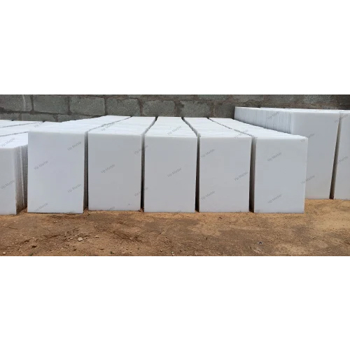 White Makrana Marble Tiles - Size: Lot Size