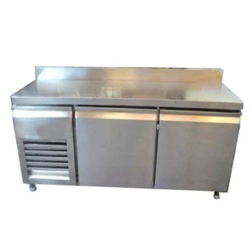 Under Counter Refrigerator - Silver Finish, 220 Volt Power, Automatic Defrost, Compact Design with Warranty