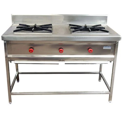 Ss Two Burner Gas Stove - Gas Type: Lpg