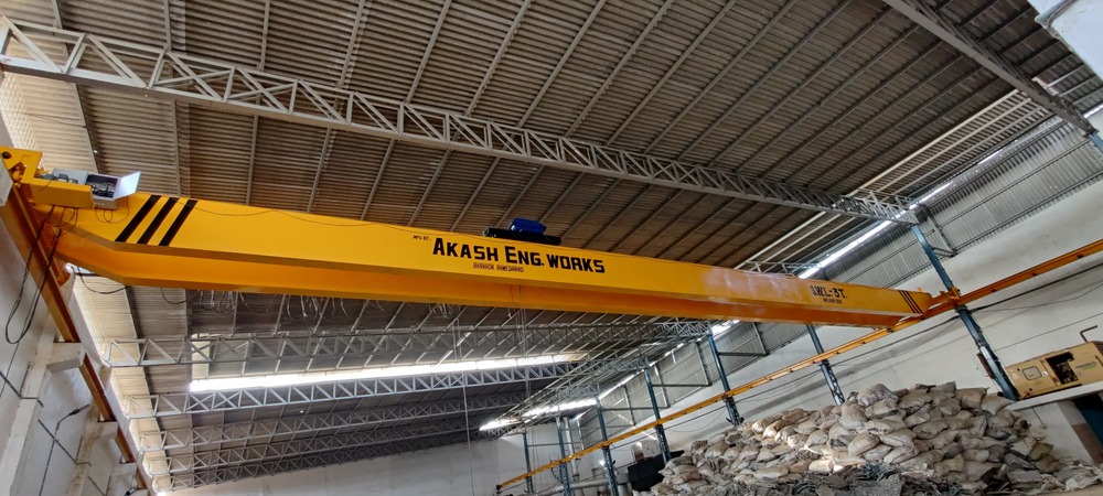 Single Girder Eot Cranes - Color: Yellow