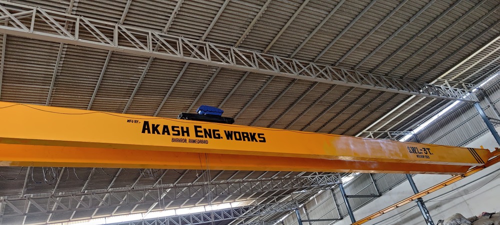 Single Girder Eot Cranes - Color: Yellow