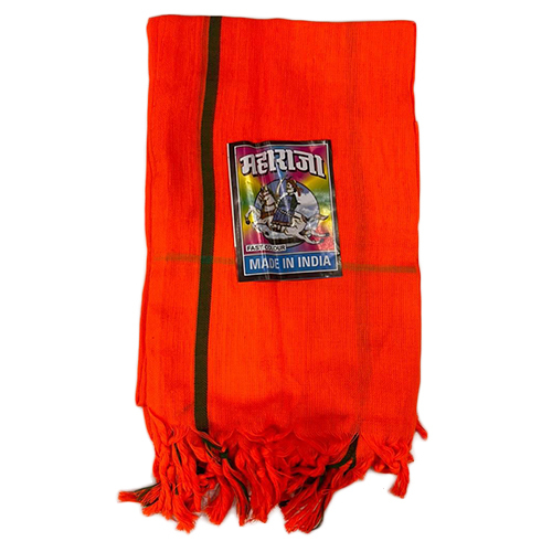 Maharaja Cotton Gamcha Set - Color: Orange