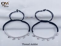 Silver Thread Anklet