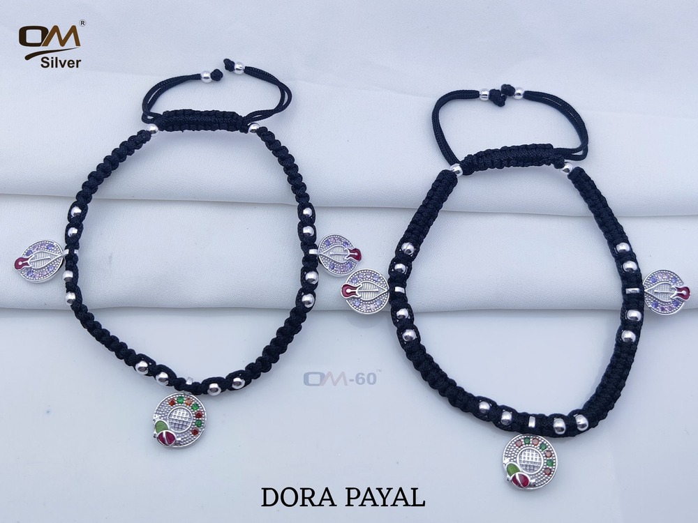 Silver Thread Anklet