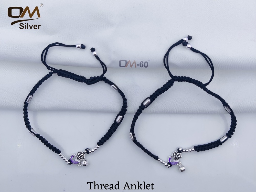 Silver Thread Anklet