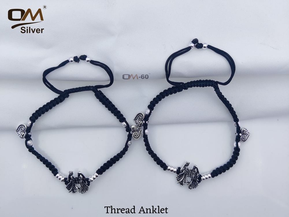 Silver Thread Anklet