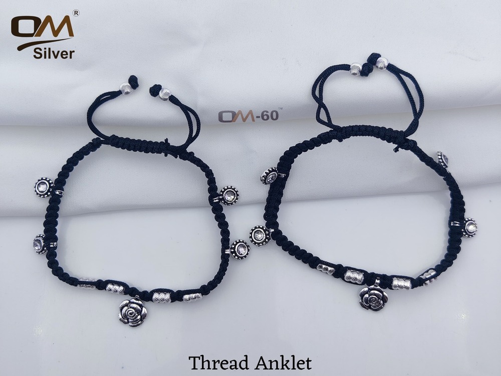 Silver Thread Anklet