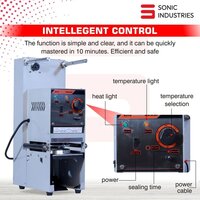 Automatic Stainless Steel Cup Sealer  Beverage and Can Packaging Machine for Plastic Cups
