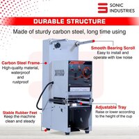 Automatic Stainless Steel Cup Sealer  Beverage and Can Packaging Machine for Plastic Cups