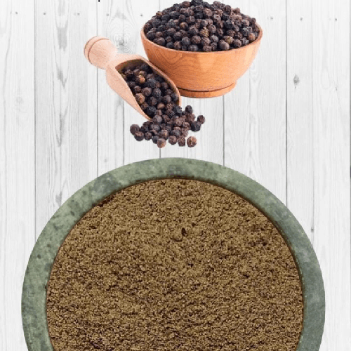 Dehydrated Black Pepper Powder - Color: Dark Brown