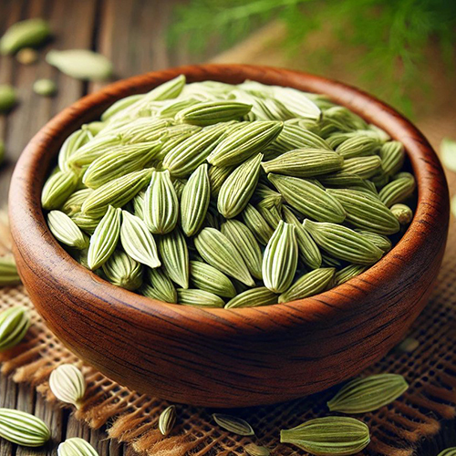 Fennel Seeds - Raw Green Seeds | Versatile Ingredient for Savory and Sweet Dishes, Ideal for Seasoning, Baking, and Brewing Tea