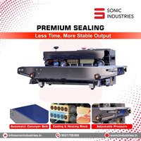 Sonic Industries FR900 Continuous Band Sealing Machine SS Body for Food Packets Economics