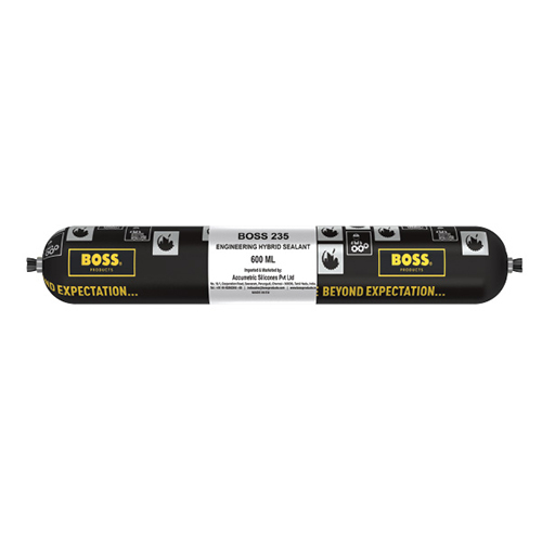 BOSS 235 - 600ml Industrial Grade Engineering Hybrid Silicone Sealant | Water Activated, 95% Purity, Liquid Adhesive