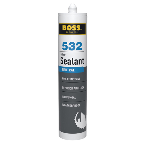 Boss 532 Neutral Silicone Sealant - Grade: Industrial