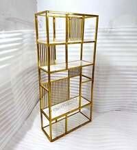 steel rack with marble