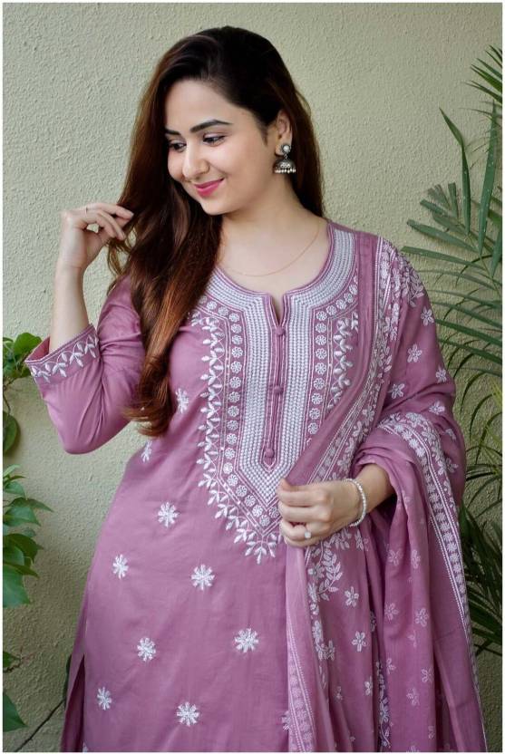 Hawkthestock Women Stylish And Comfortable Viscose Rayon Kurta Pant Dupatta Set - Feature: Breathable