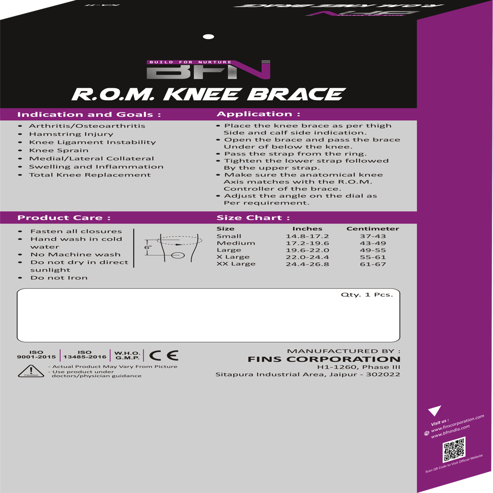 Ka-11 Rom Knee Brace - Attributes: Light In Weight
