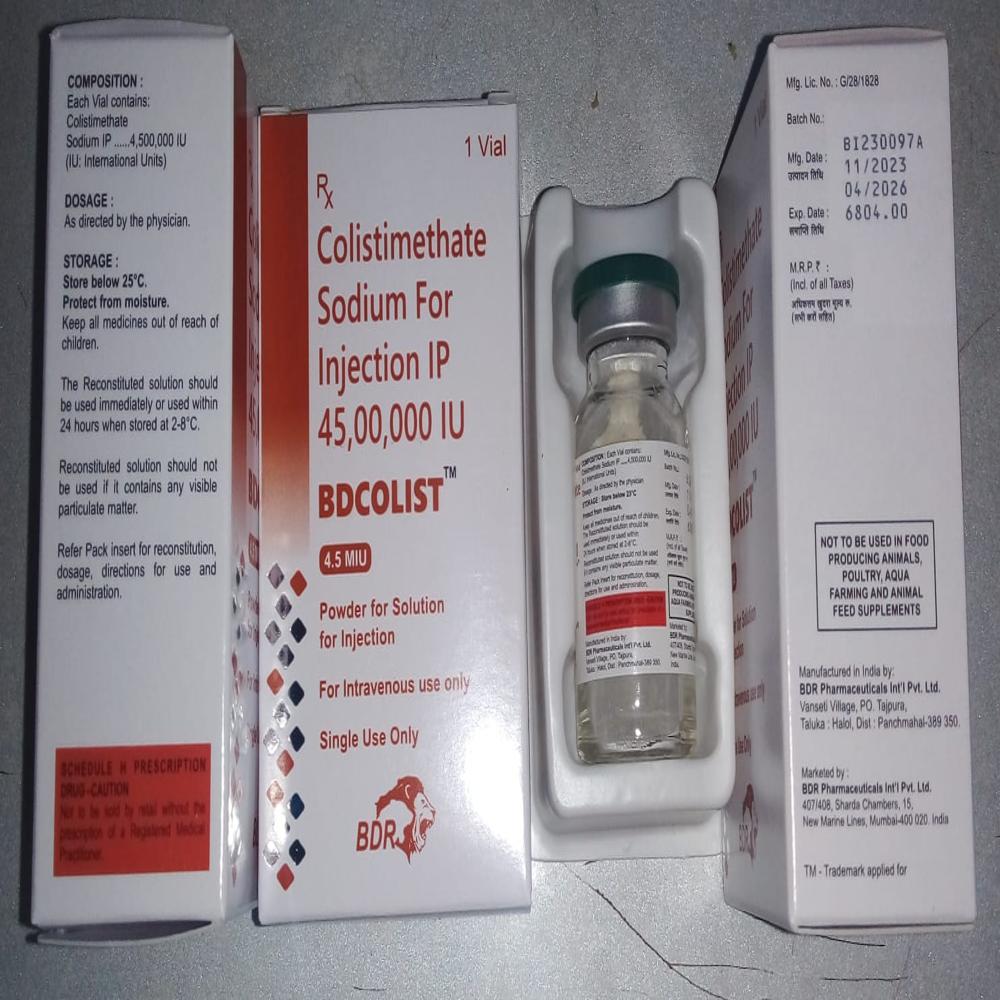 Bdcolist 4.5miu - Drug Type: Injection
