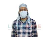 Disposable Hood Cap with Tie Belt