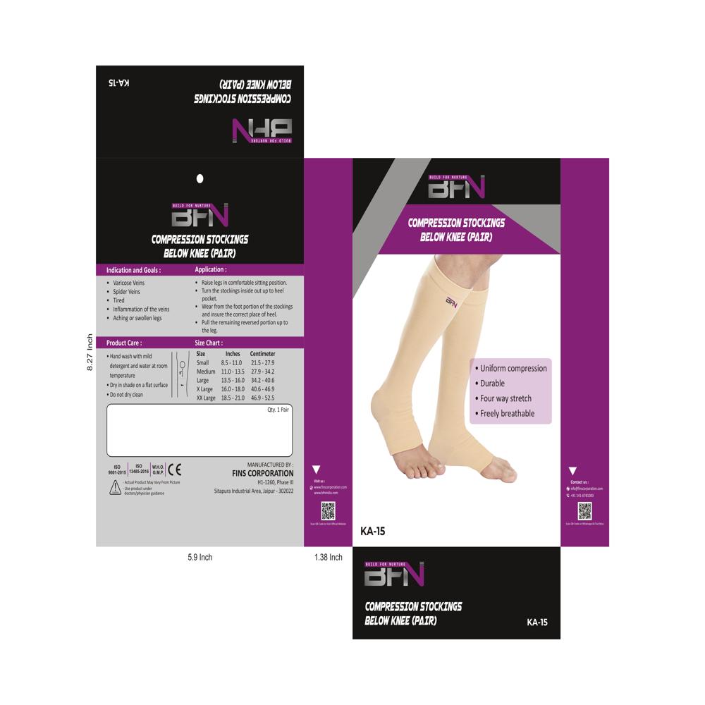 Ka-15 Compression Stocking Below Knee - Attributes: Safe To Use