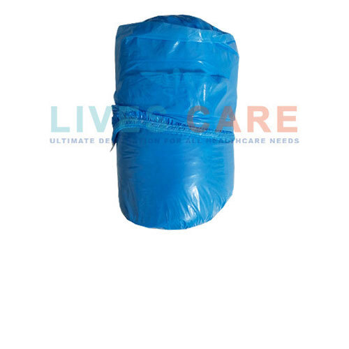 Pe Disposable Shoe Cover - Pe Material, Standard Size, Blue Color | Non-woven Fabric, Pack Of 100 For Medical & Agriculture Use