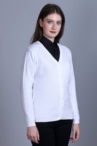 LADIES SHORT CARDIGAN PLAIN