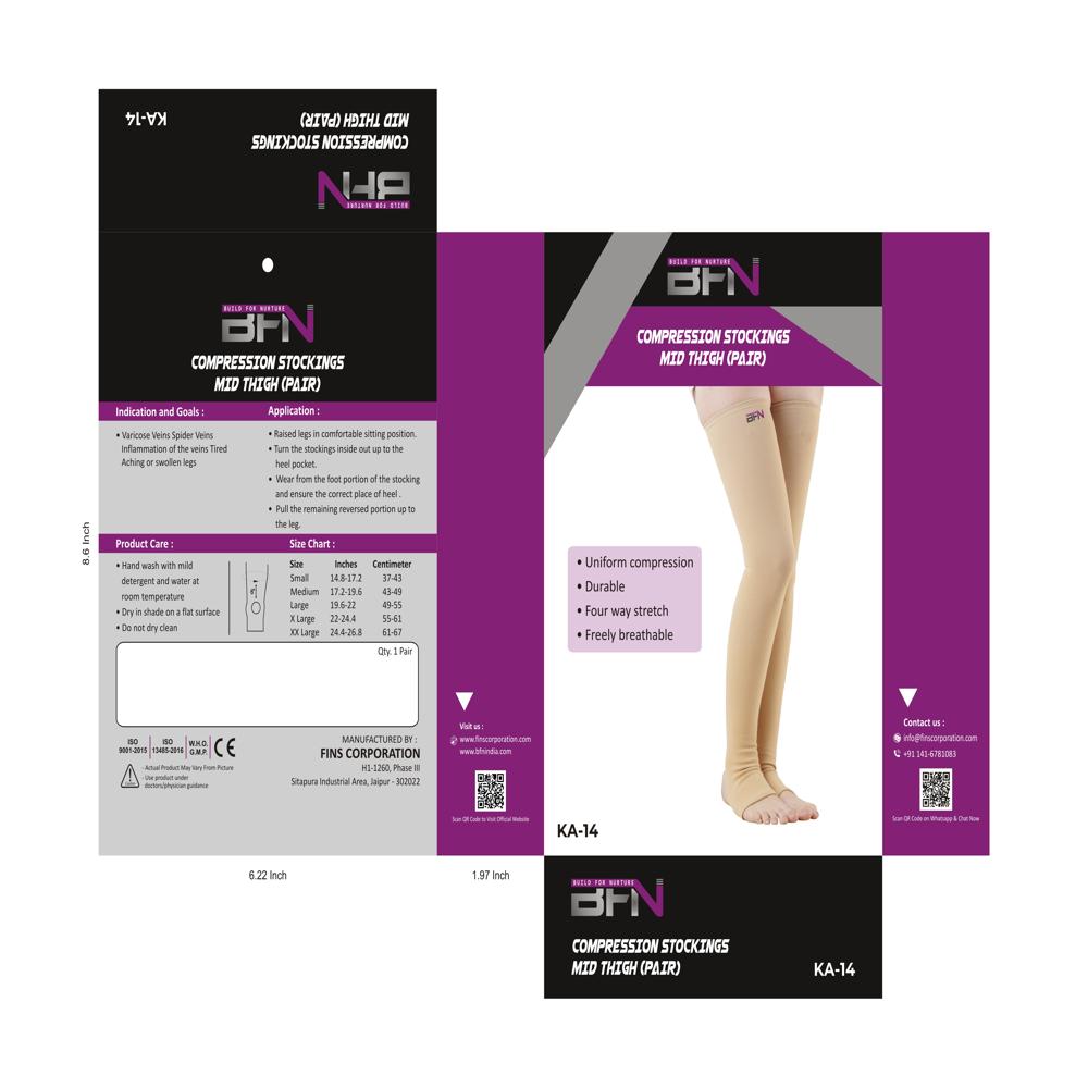 KA-14 Compression Stocking Mid Thigh