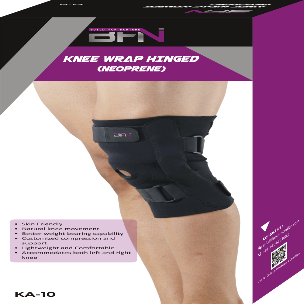 KA-10 Neoprene Knee Wrap Hinged