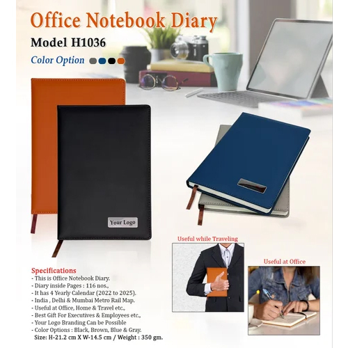 Office Notebook Diary H-1036