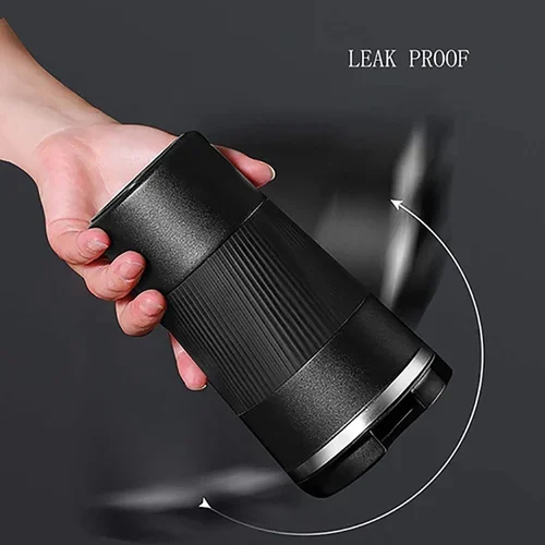 Vacuum Insulated Coffee Travel Mug - Color: Black