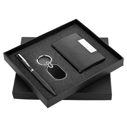 3 In 1 Corporate Gift Set - Color: Black