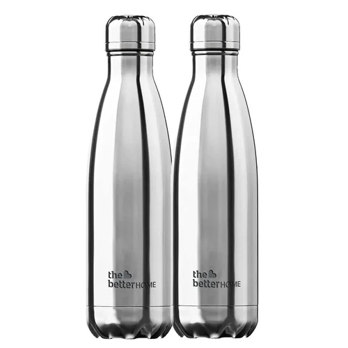 Double Walled Water Bottle - Color: Silver