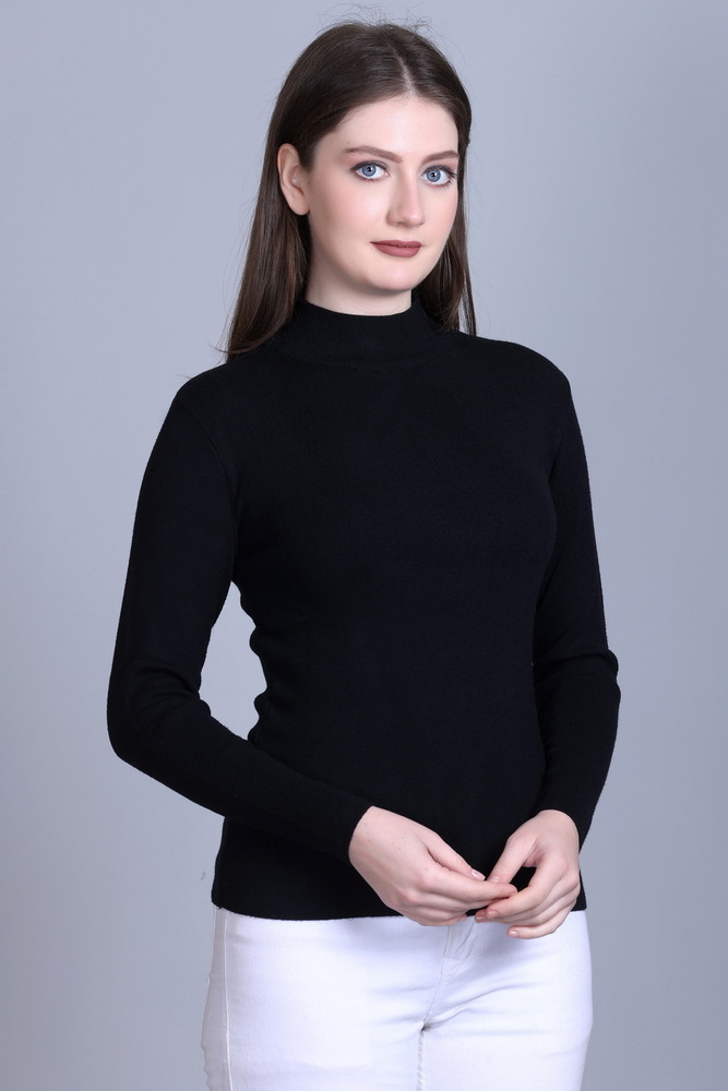 Skivvy H/n - Wool Fabric, Sizes S, M, L, Xl | Hand-knitted Pattern, Stylish High Neck, Available In Multiple Colors For All Ages