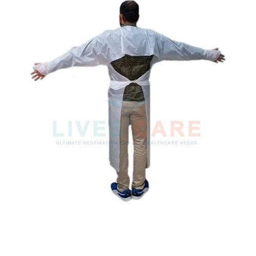 Plastic Isolation Gown with Thumbhole