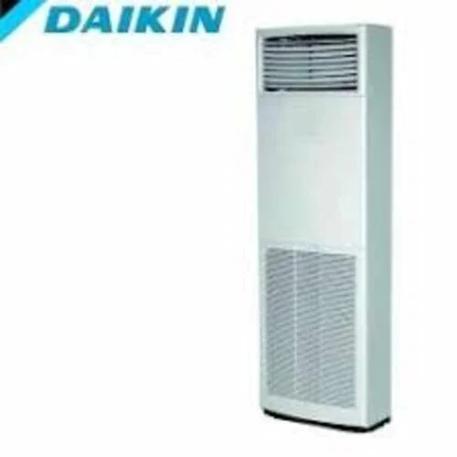 DAIKIN 2.4 TR Non Inverter Tower Floor Standing Air Conditioner - 28500 Btu/hr Cooling Capacity, Silver Color, Floor Mount Design, Includes Outdoor Capillary Tube for Refrigerant Control