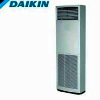 Daikin 2.4 Tr Non Inverter Tower Floor Standing Air Conditioner - 28500 Btu/hr Cooling Capacity, Silver Color, Floor Mount Design, Includes Outdoor Capillary Tube For Refrigerant Control