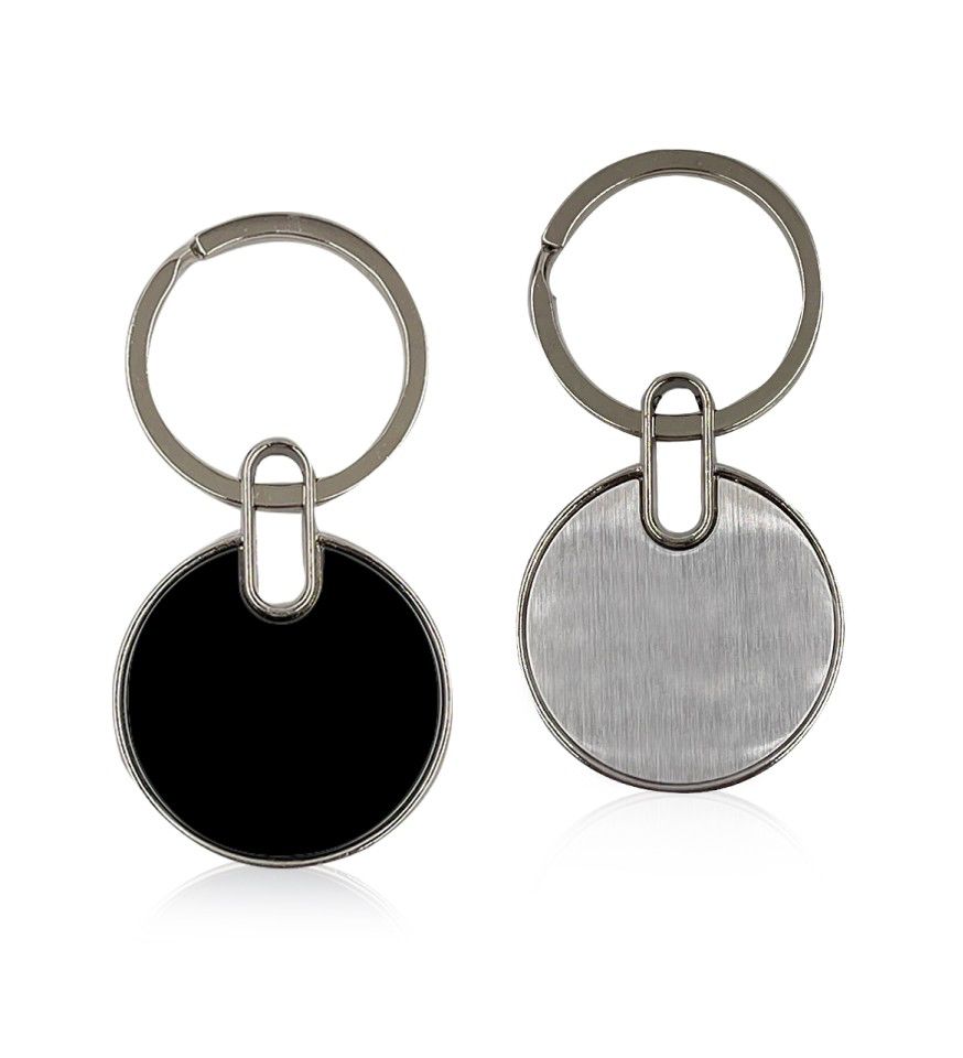 Metal Keychain - Color: Black & Gray