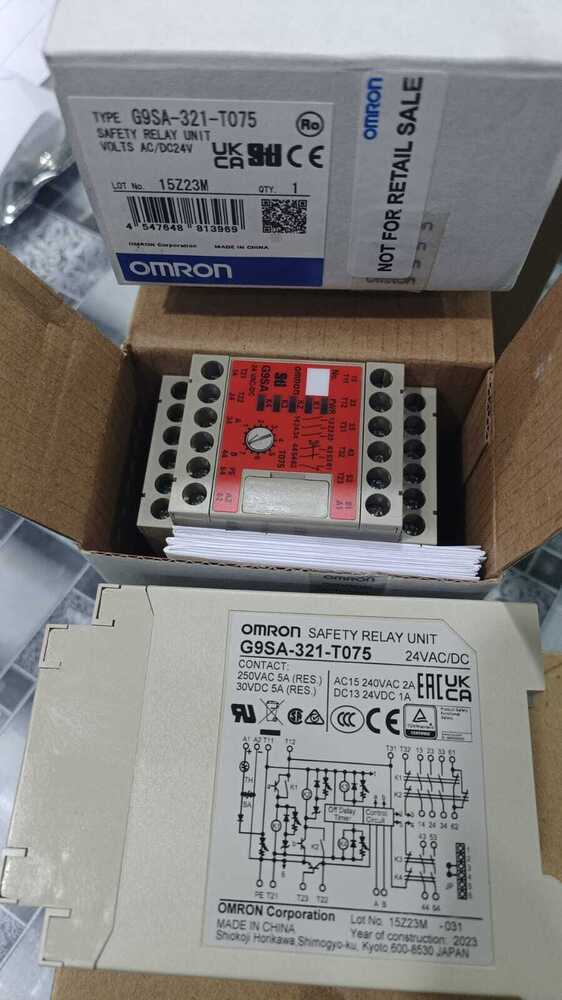 OMRON SAFETY RELAY, G9SA-321-TO75, E32-DC200E, E32-D12, E32-D11L