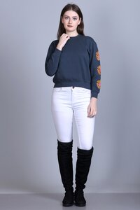 Full Sleeve Embroidered Sweatshirt
