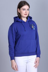 Ladies Sky Blue Full Sleeve Sweatshirt