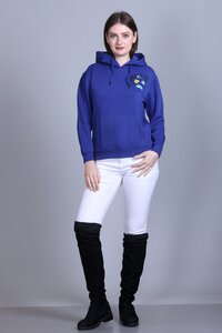 Ladies Sky Blue Full Sleeve Sweatshirt