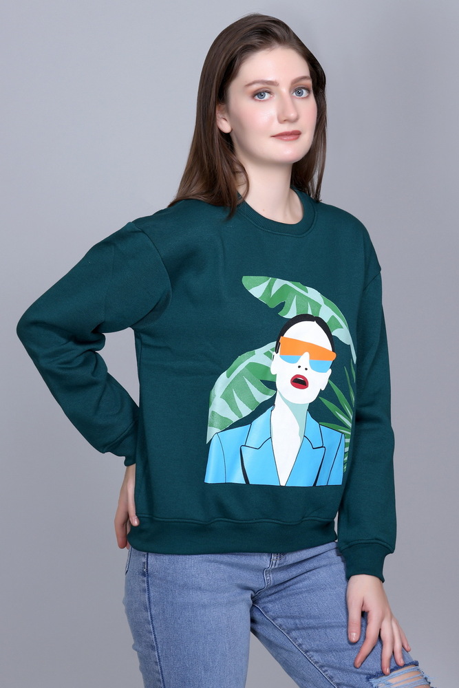 Full Sleeve Graphic Print Sweatshirt
